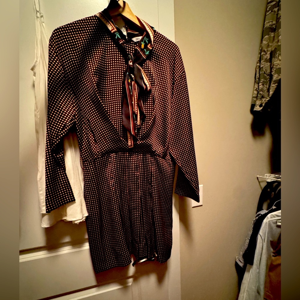 Zara dress with belt never worn